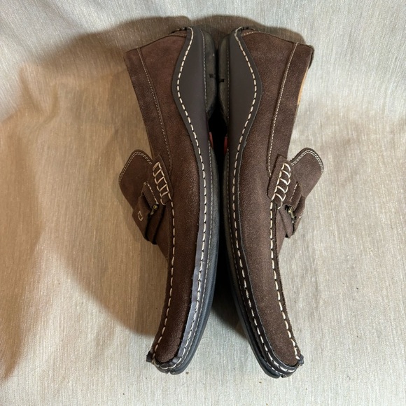 STEVE MADDEN Sz 11 Hogan Suede Slip On Driving Loafer Shoes - Picture 7 of 10